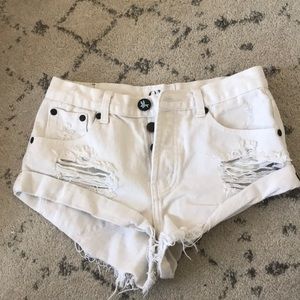 White one teaspoon shorts